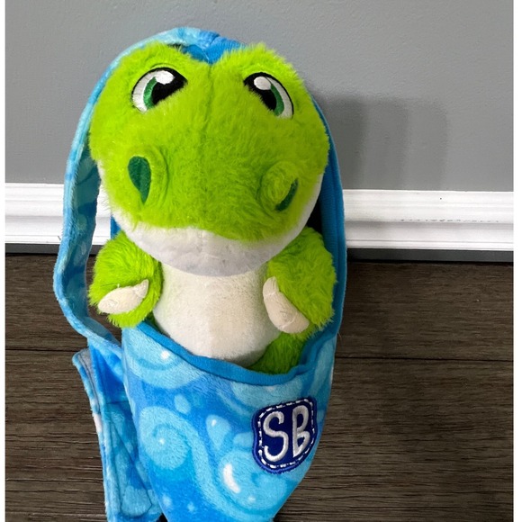 Fiesta Swaddle Babies Alligator Plush Stuffed Animal Toy with Blanket 12" - Picture 1 of 5